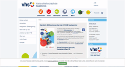 Desktop Screenshot of kvhs-saalekreis.de